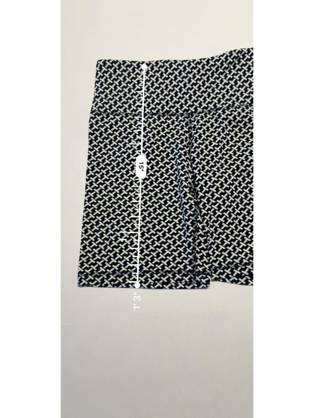 Tory Burch Sport Black White Compression Logo Biker Shorts Women's Size Small S - Picture 7 of 7